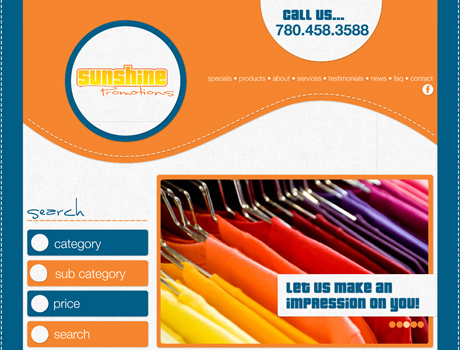 Website Re-Design - Sunshine Promotions